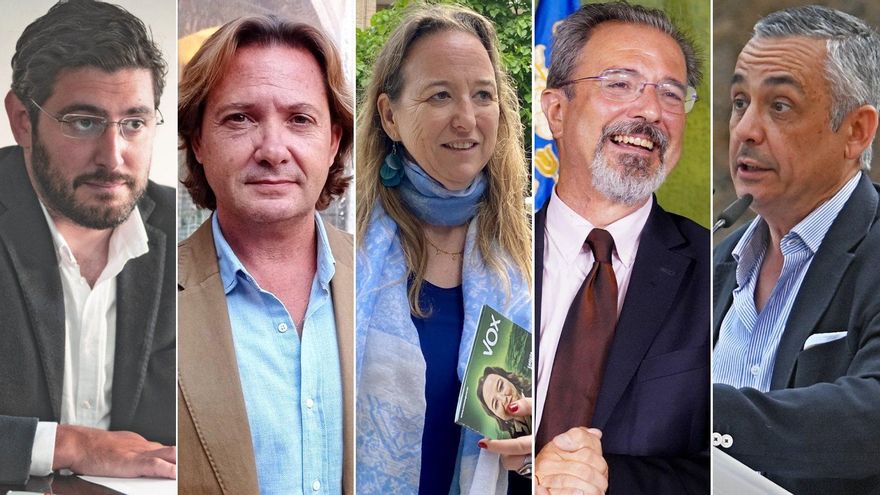 Los cinco 'vicepresidenciables' de Vox en Aragón, Balears, Cantabria, Comunitat Valenciana y Extremadura
