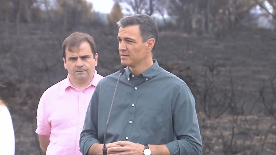 Sánchez anuncia que declarará la Sierra de la Culebra como zona catastrófica y dos millones de euros en ayudas