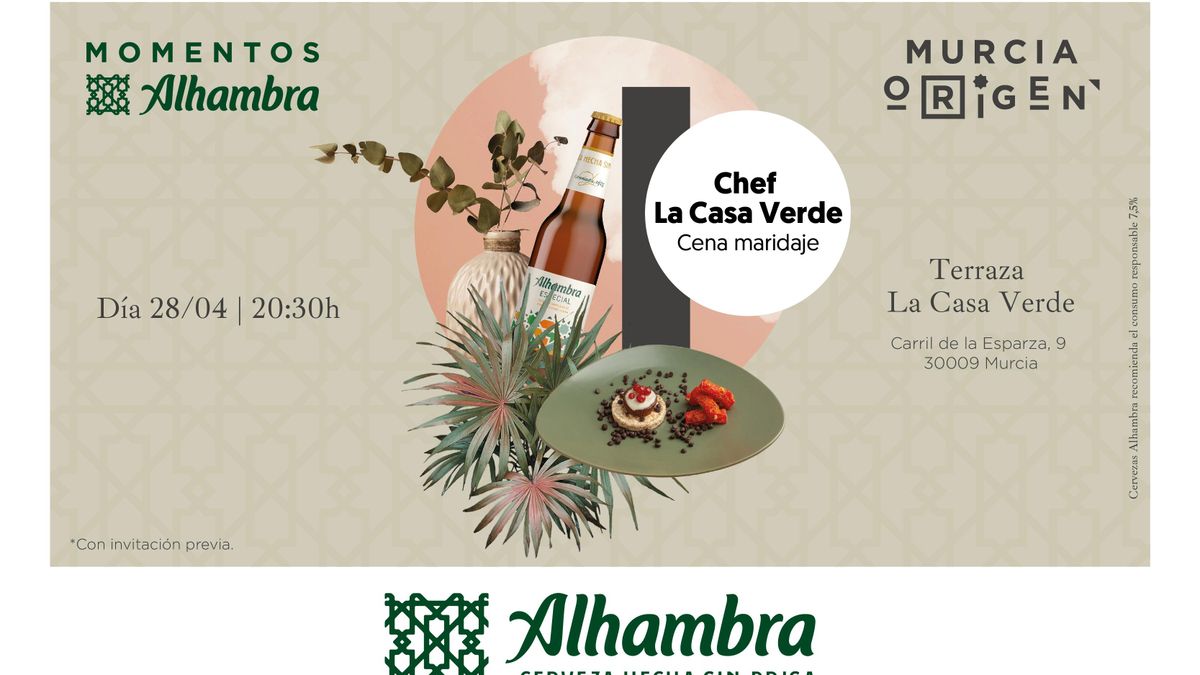 Cena maridaje en la Terraza La Casa Verde