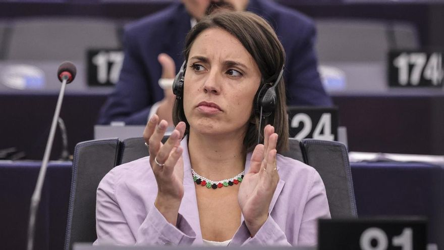 La eurodiputada Irene Montero en una sesión del Parlamento Europeo en septiembre, en Estrasburgo