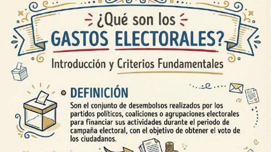 La Cámara de Cuentas convierte la fiscalización electoral en un 'menú del día' ilustrado