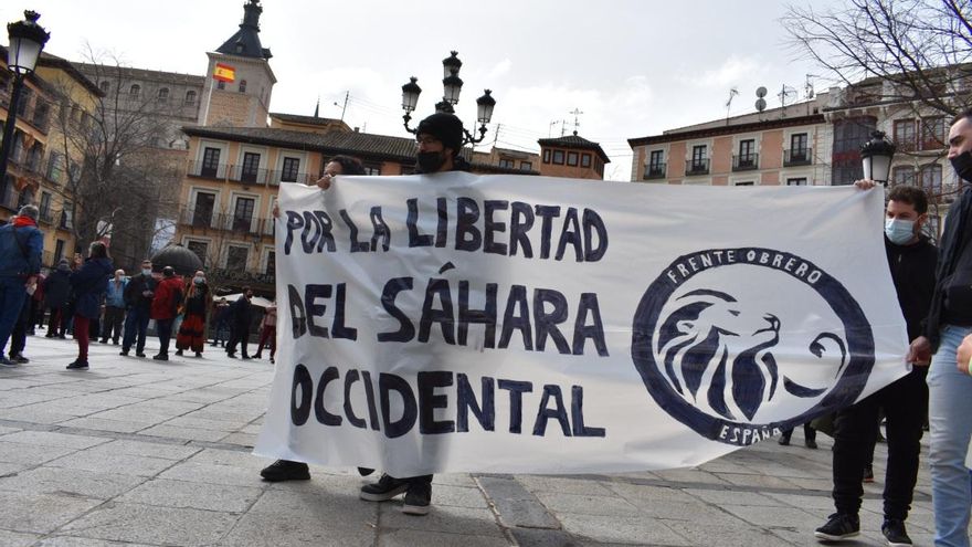 Concentración en defensa del Sáhara en Toledo