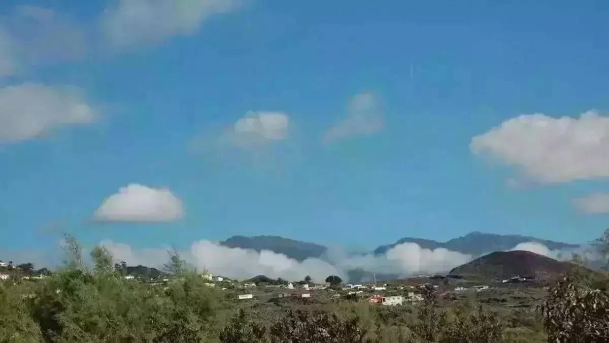 Poco nuboso este lunes durante el día en La Palma