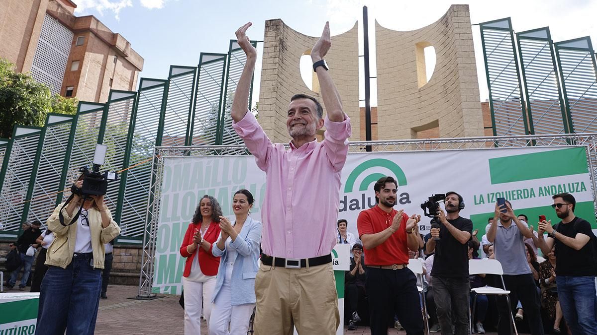 Mitin de Por Andalucía en la plaza de la Juventud de Córdoba
