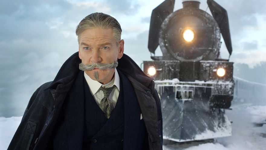Kenneth Branagh como Hércules Poirot en 'Asesinato en el Orient Express'
