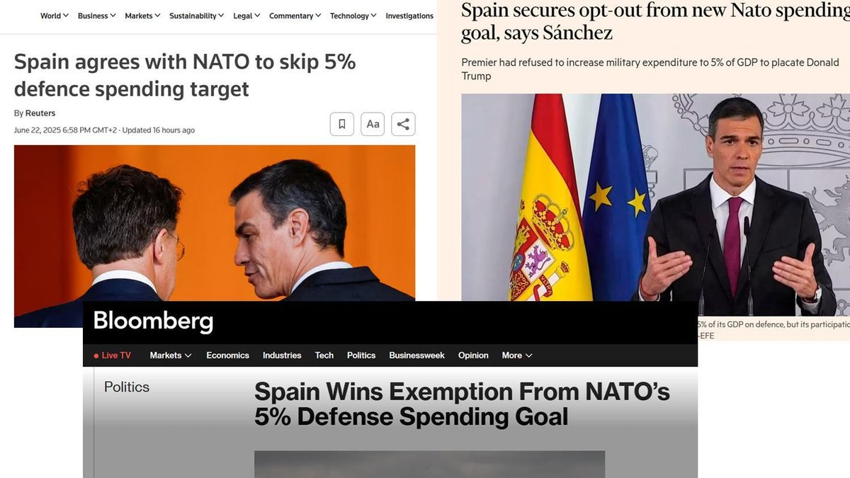 La prensa internacional contradice a Feijóo y certifica que España "logró" evitar el 5% de gasto militar en su negociación con la OTAN