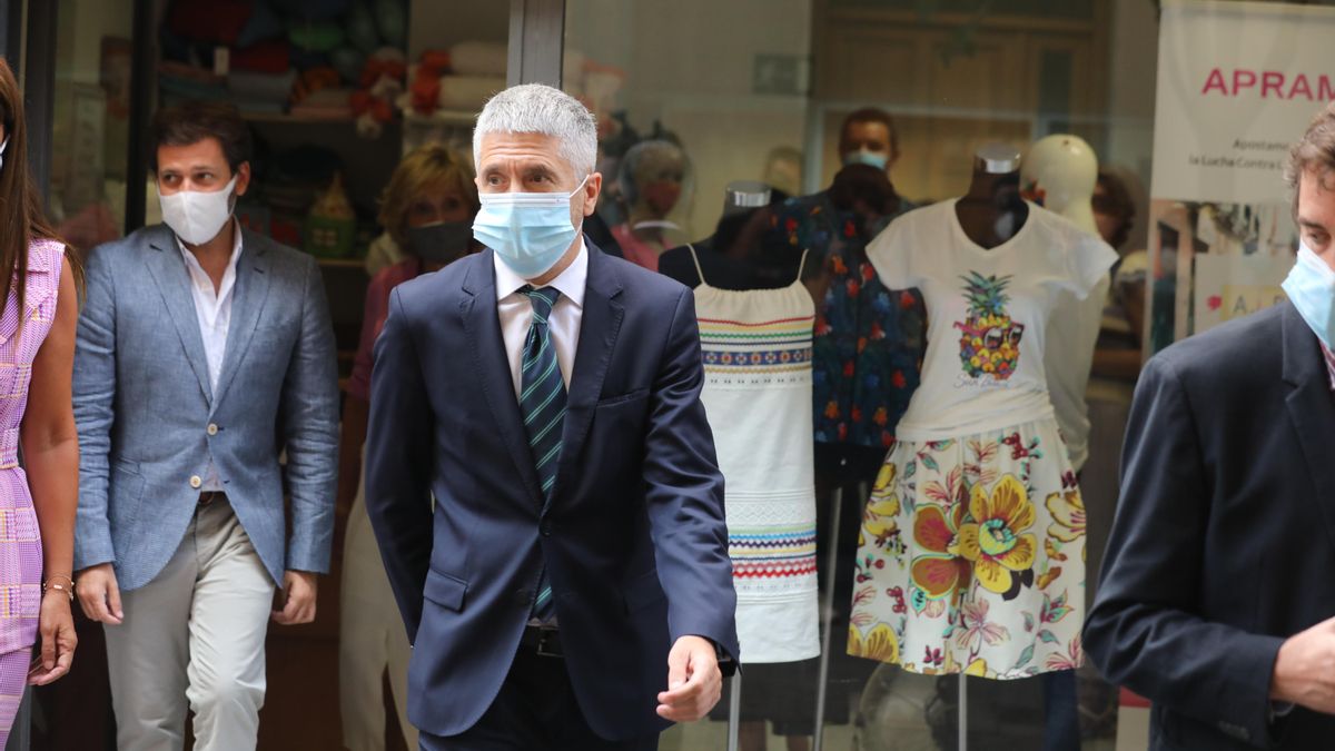 El ministro del Interior, Fernando Grande-Marlaska, en un acto reciente por el día internacional contra la trata