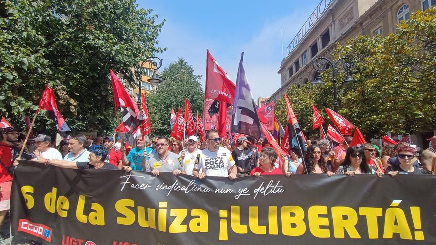 Convocada una protesta en Gijón ante la entrada en prisión de ‘las seis de la Suiza’ con llamados políticos al indulto