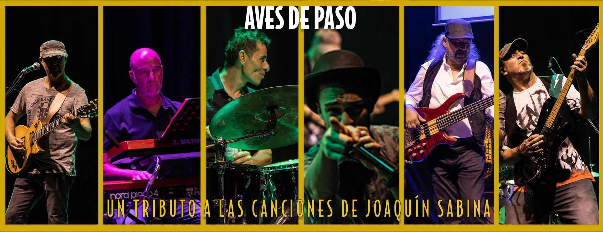 La banda Aves de paso tributan a Sabina este jueves en Fábrica La Isleta dentro de su ciclo 'Mayo de Tributos' cada jueves del mes