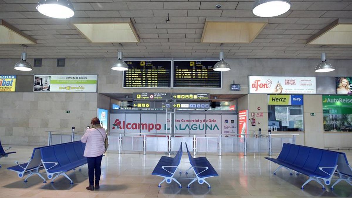 La terminal de llegadas del aeropuerto Tenerife Norte-Ciudad de La Laguna.