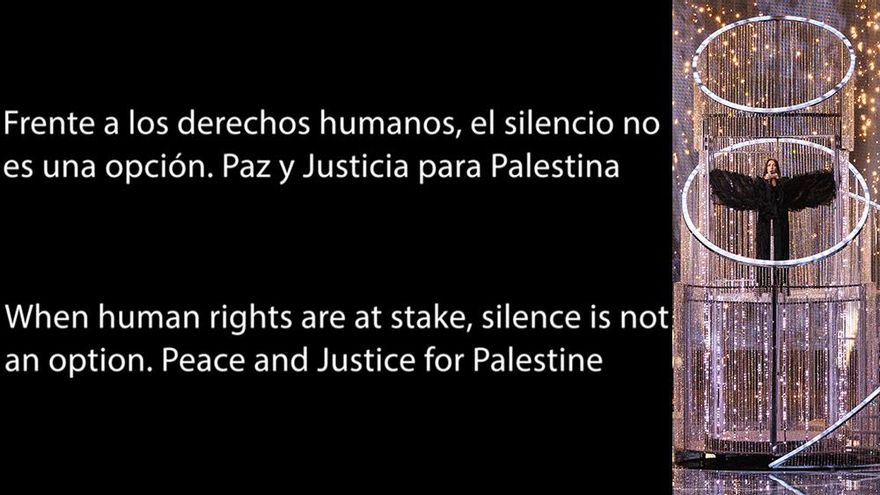El mensaje de RTVE antes de emitir la final de Eurovisión tras la amenaza de la UER: "Paz y Justicia para Palestina"