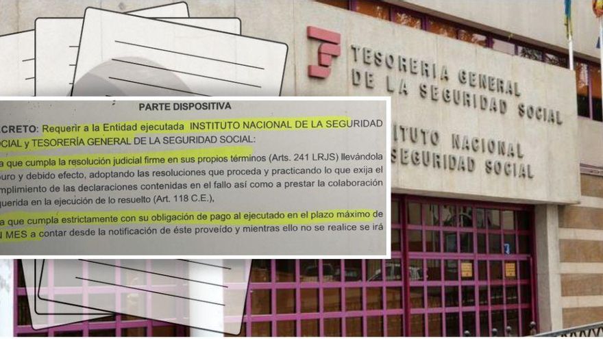 Sin ingresos pese a tener una pensión reconocida por sentencia firme que la Seguridad Social no le abona