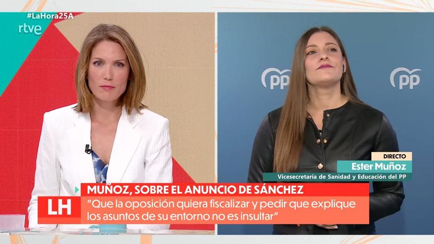 El PP vuelve a apuntar contra Silvia Intxaurrondo tras preguntar por sus acusaciones a la familia de Sánchez