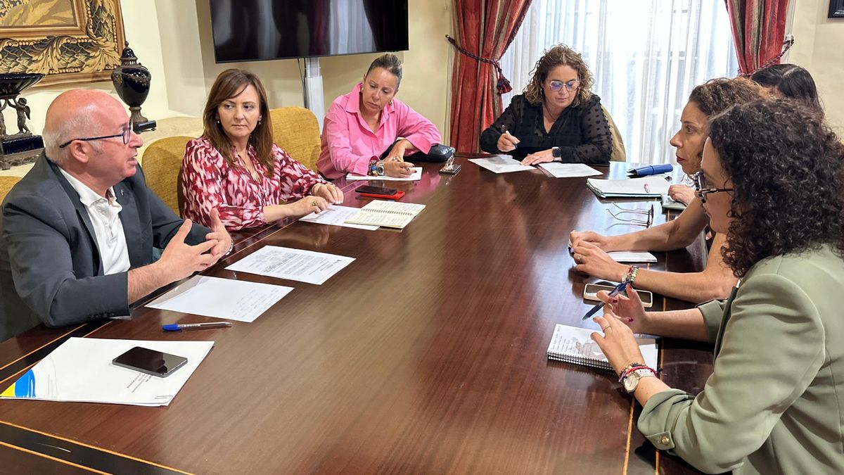 Reunión en la que se ha abordado los Puntos de Encuentro Familiar  en La Palma.