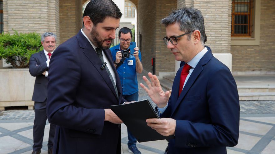 El vicepresidente de Aragón de Vox graba su conversación con Bolaños sobre la amnistía y la difunde a los medios