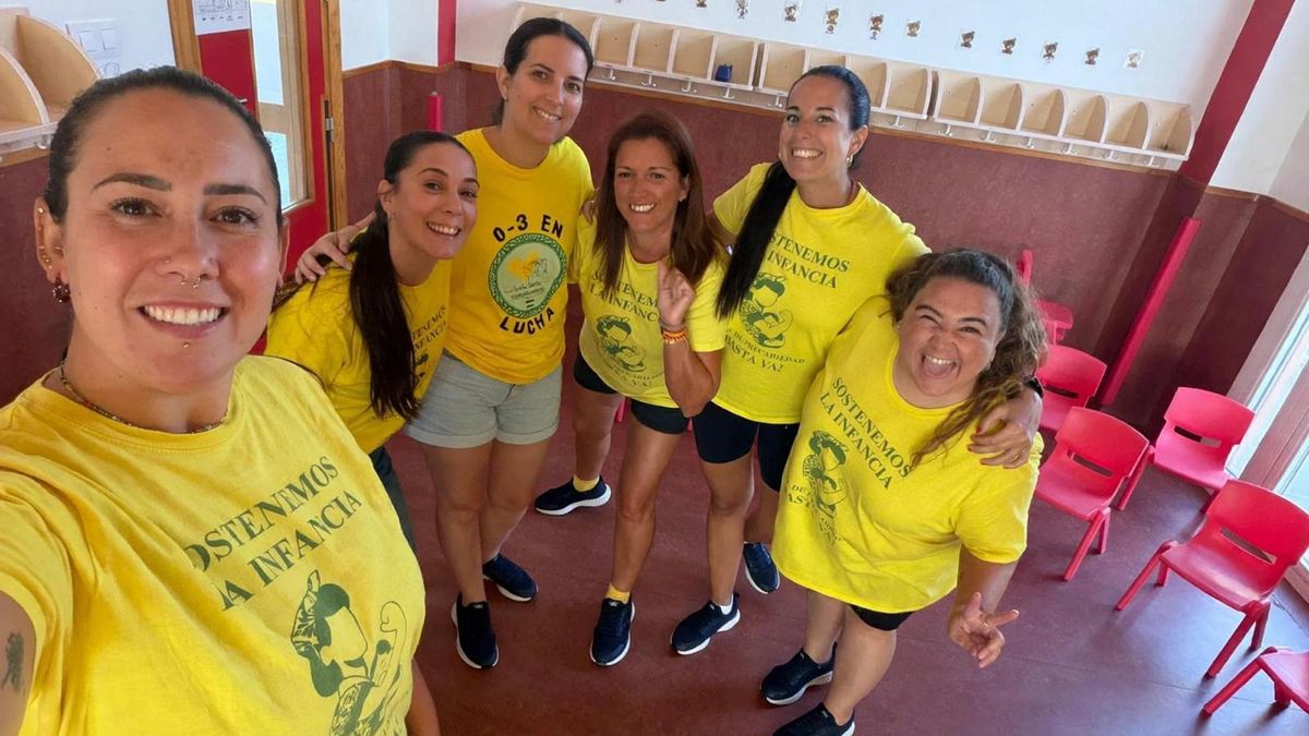 Educadoras de la Escuela Infantil Alameda en Marchena (Sevilla)