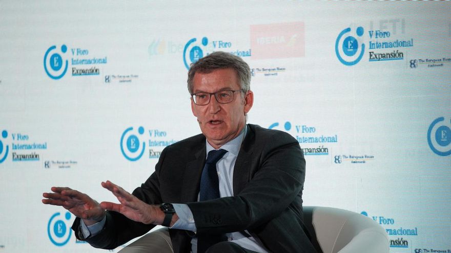 El presidente del Partido Popular Alberto Núñez Feijóo.