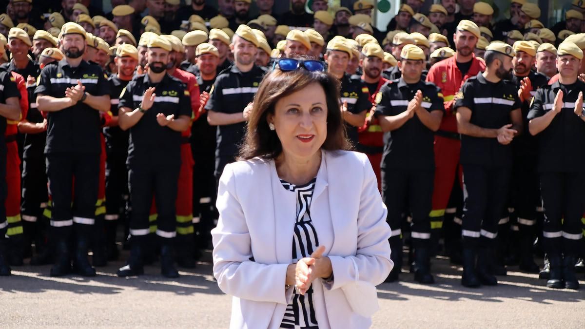 La ministra de Defensa, la leonesa Margarita Robles, con doble nombre de plantas.