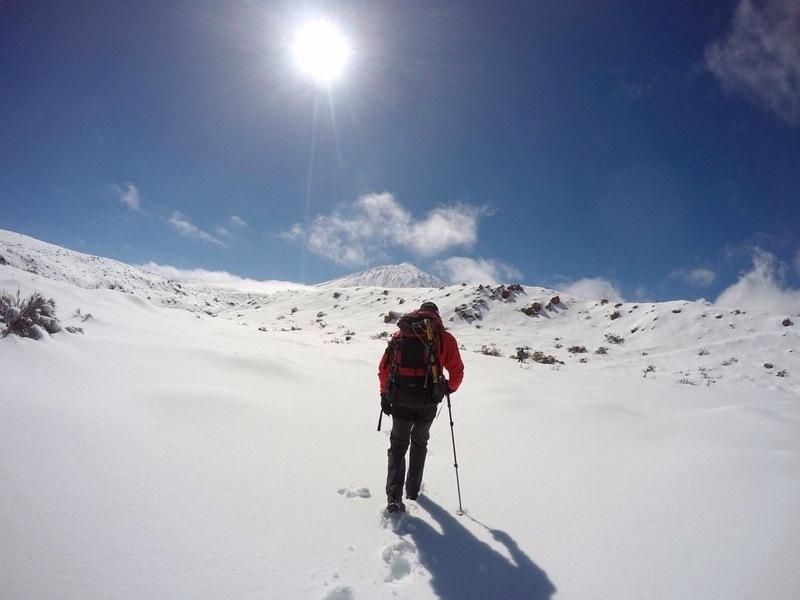 Un montañero el pasado domingo en el Parque Nacional del Teide / Pedro Millán