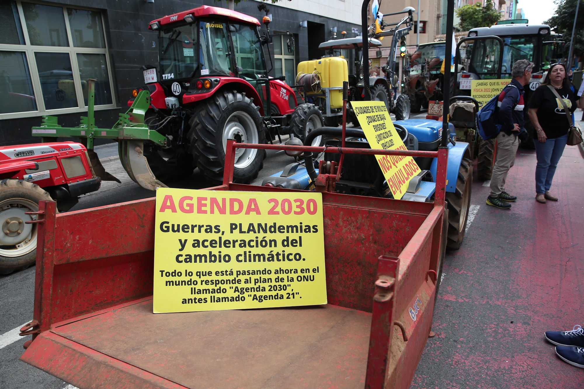Así se vivió la protesta de agricultores y ganaderos en Gran Canaria