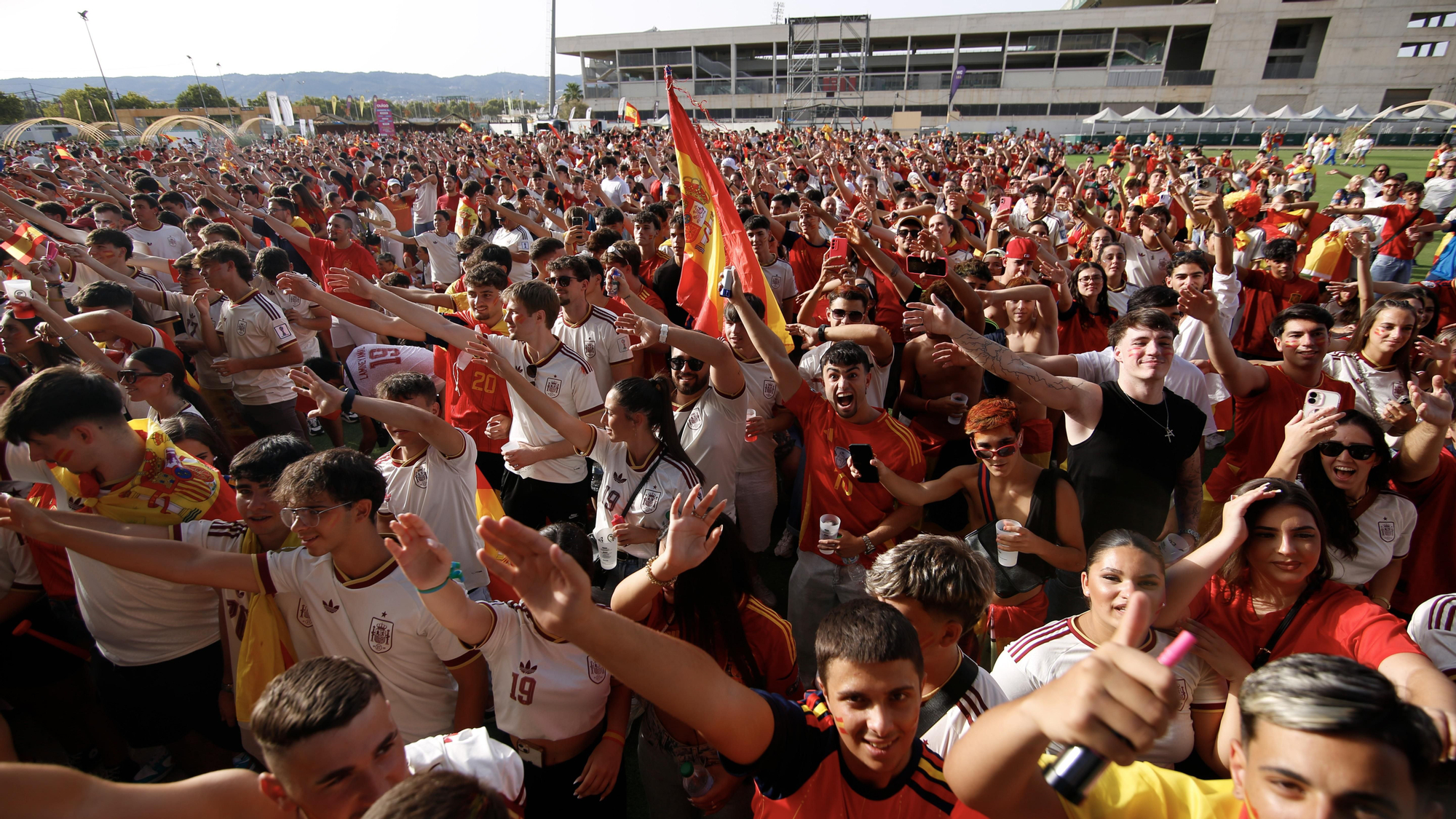 Afición de la selección española en el Córdoba Live