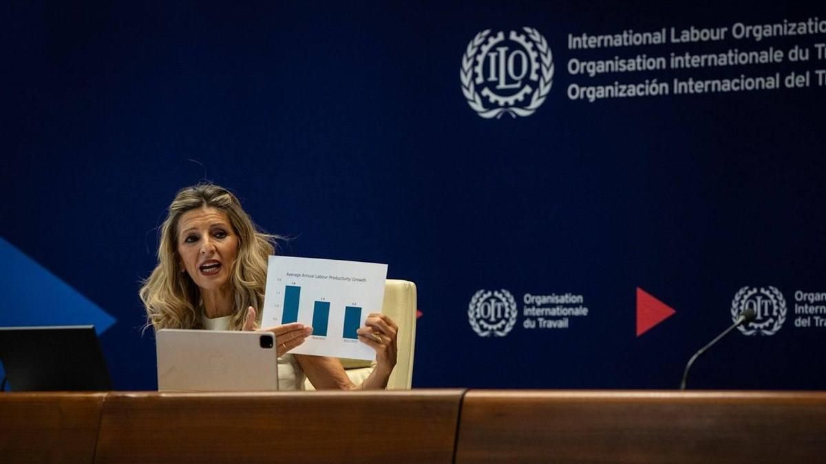 Yolanda Díaz defiende su candidatura para "relanzar" la OIT: “Sé lo que es estar al mando de un mundo en crisis”