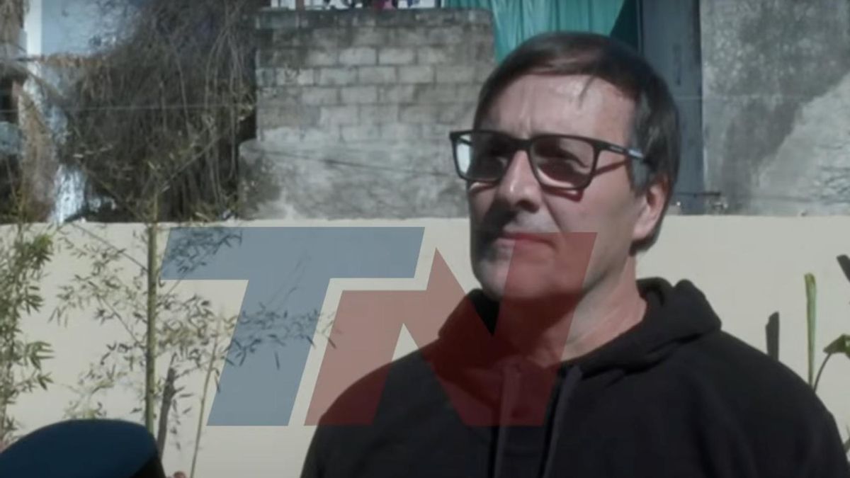 Cristian Graf, este jueves, en la entrevista que dio a TN.
