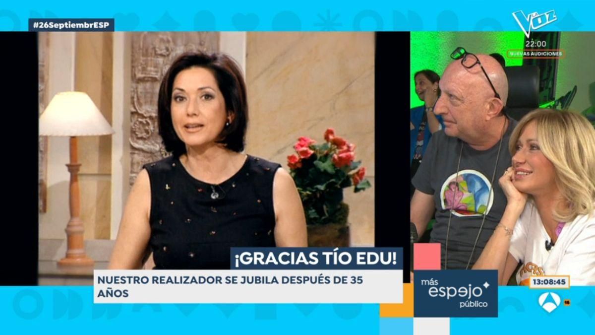 Ana Rosa Quintana, en una imagen de archivo durante el adiós a Eduardo Mesonero