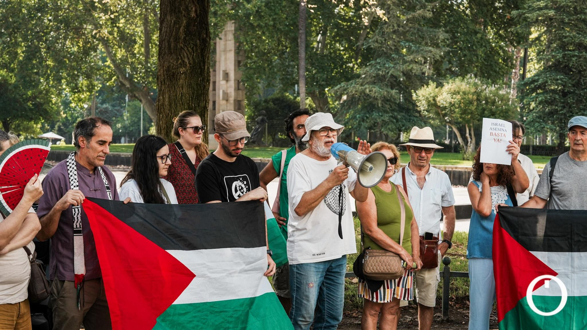 Concentración contra el genocidio en Palestina