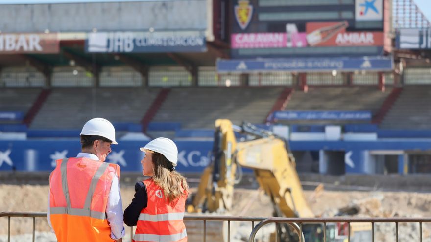 Chueca elude valorar los impagos del Real Zaragoza con el nuevo estadio y dice que hay "tesorería suficiente" para las obras