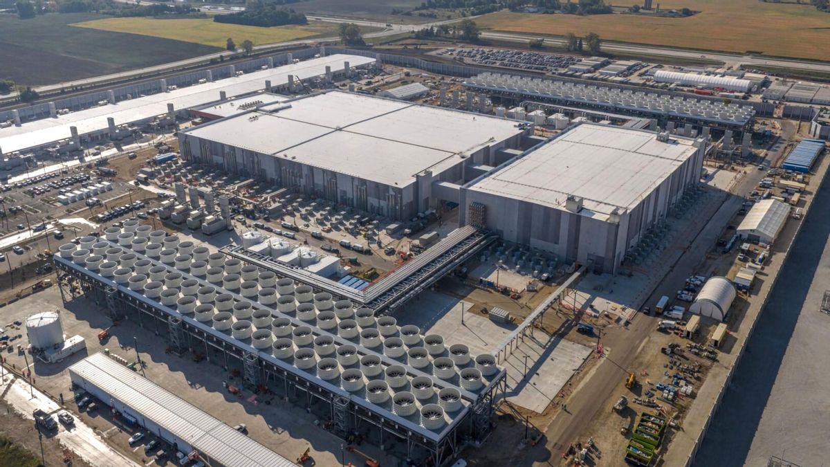 Ccentro de datos de Microsoft en Mt. Pleasant, Wisconsin (EE.UU.).