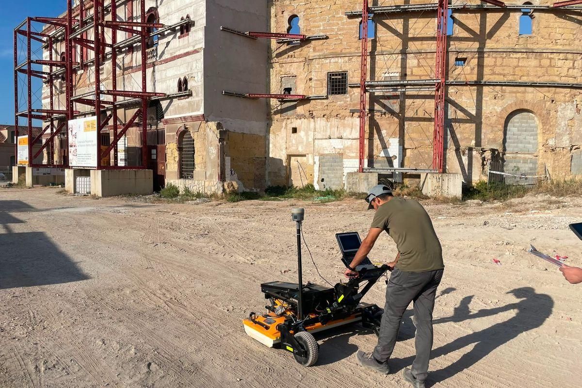 El georradar apunta a que el monumento podría haber tenido unas dimensiones superiores