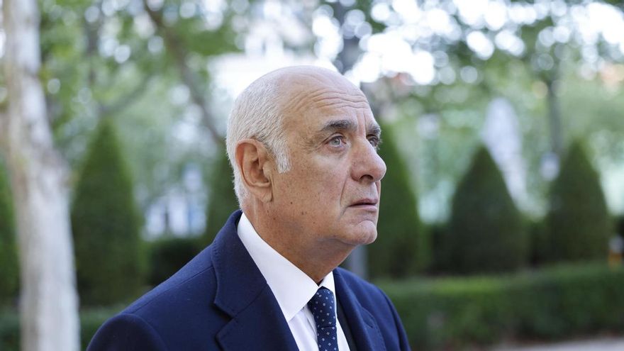 El jefe de la Comisaría General de Información entre 2012 y 2017, Enrique Barón, a su llegada a la Audiencia Nacional en Madrid, este miércoles.