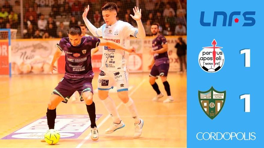 El Córdoba Patrimonio suda para sacar un punto ante el Noia Portus Apostoli