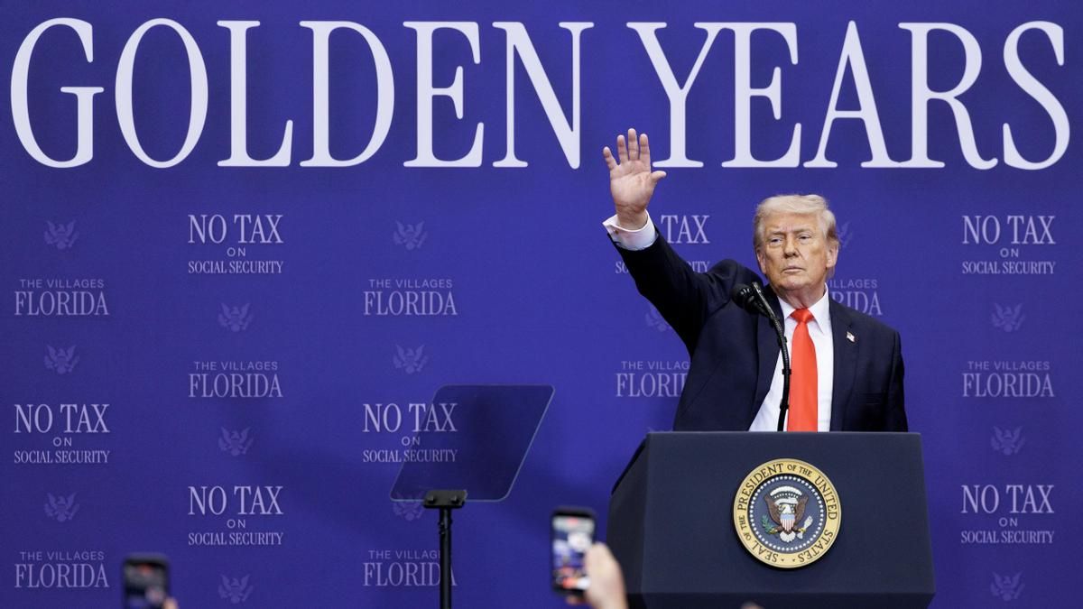 Donald Trump en un acto en Florida.