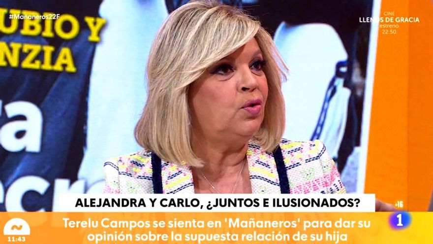 Terelu Campos exige a 'Mañaneros' que se rectifique una información sobre su hija Alejandra Rubio: "Es muy grave"