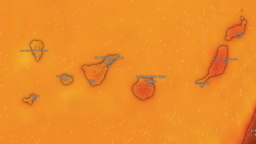 Sanidad pone en aviso a cuatro islas de Canarias por altas temperaturas