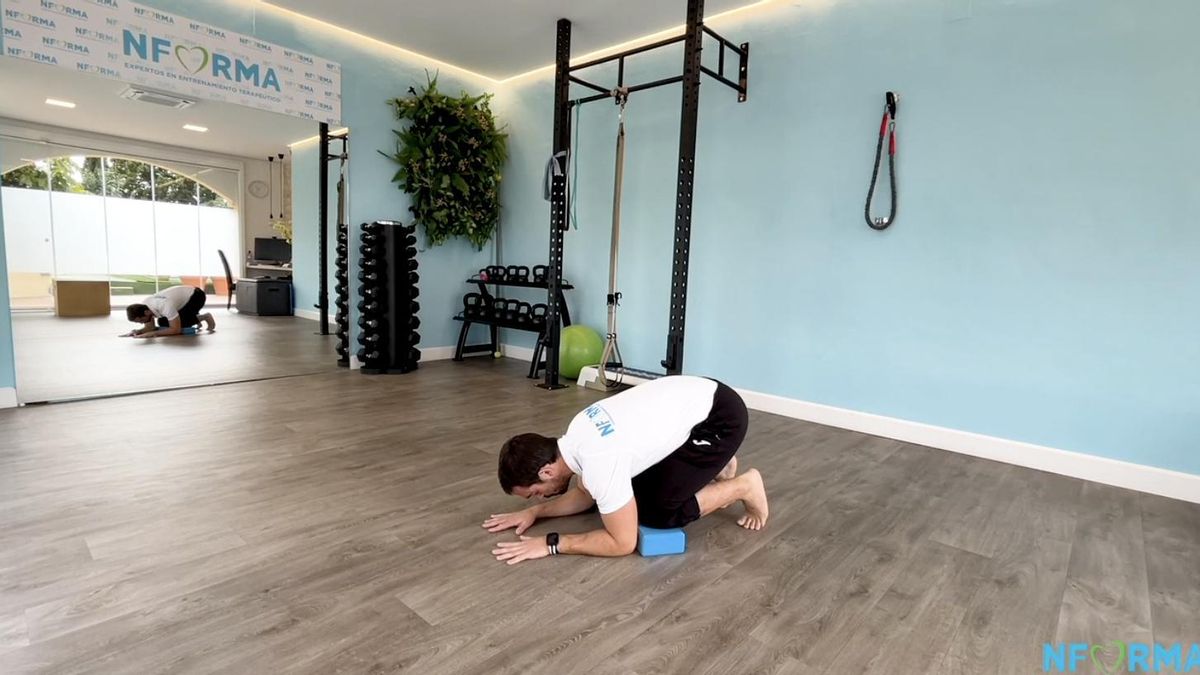 Respiración posterior para la columna.