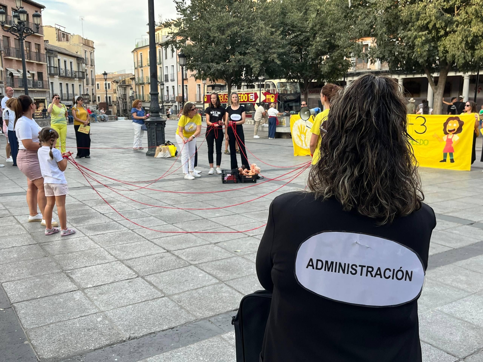 Performance realizada por las educadoras infantiles de Toledo
