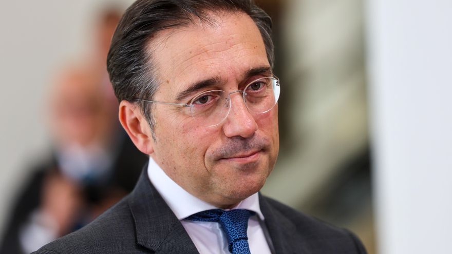 Imagen de archivo del ministro de Asuntos Exteriores, José Manuel Albares. EFE/EPA/Olivier Hoslet