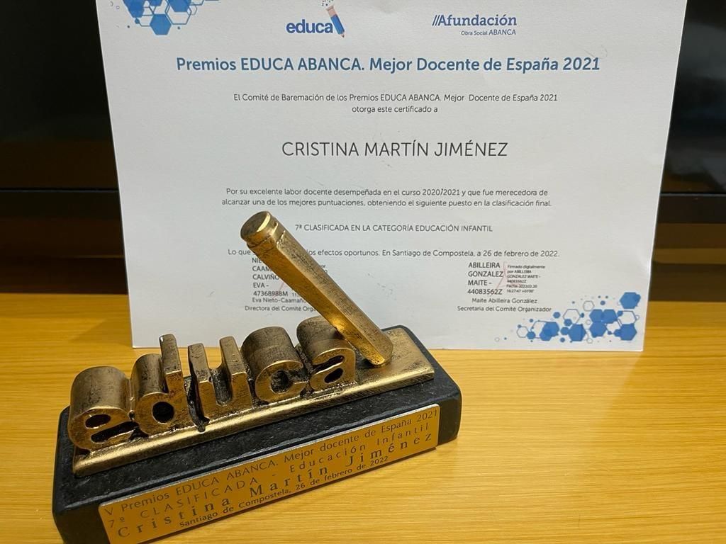 Premio concedido a Cristina Martín Jiménez.