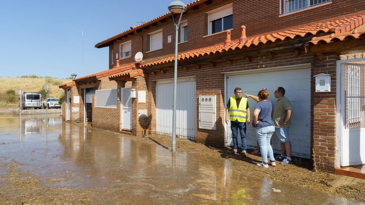 Inundaciones en Torrejón del Rey, en Guadalajara, el 3 de julio de 2025