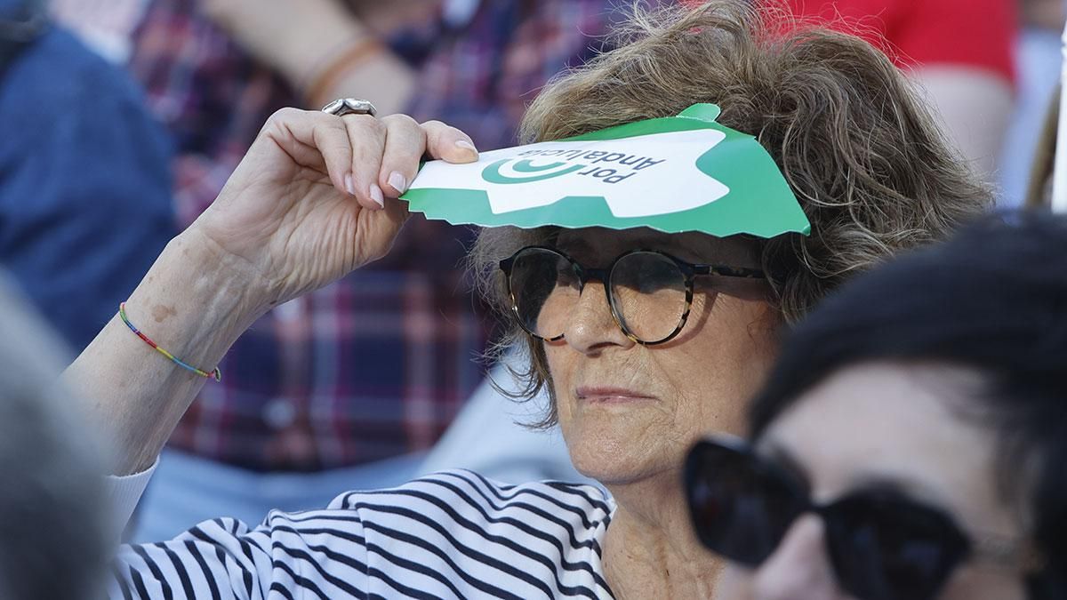 Mitin de Por Andalucía en la plaza de la Juventud de Córdoba