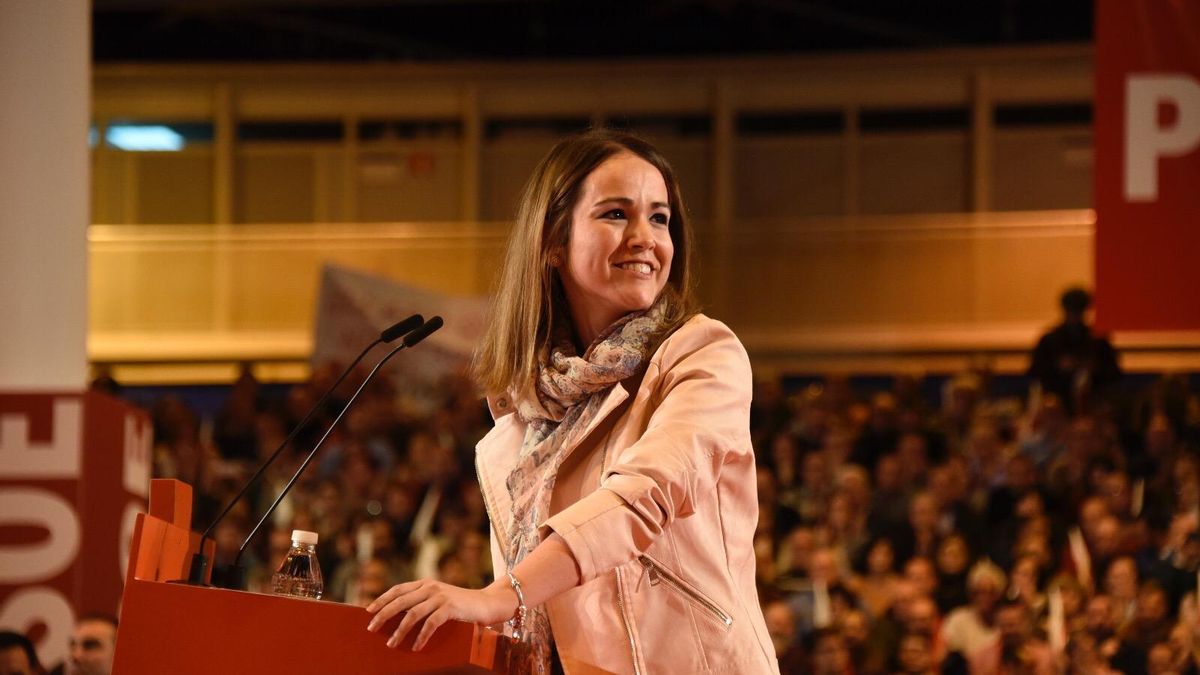 Estela Goikoetxea, dirigente cántabra que presentó la candidatura de Susana Díaz en Ifema