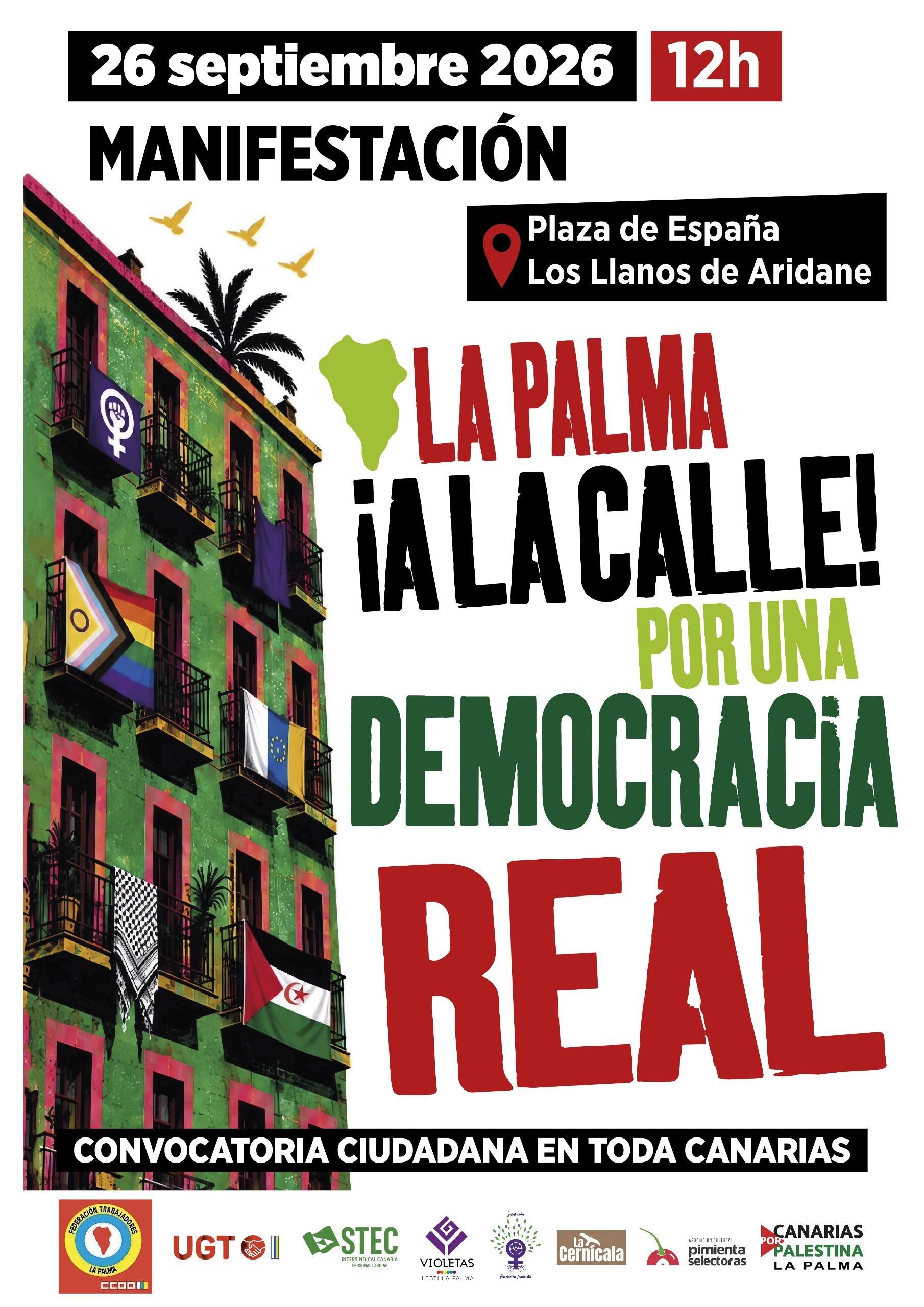 Cartel de la manifestación.