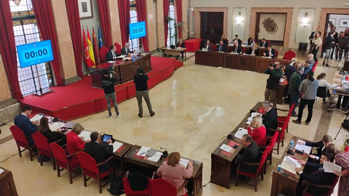 Pleno de este jueves en el Ayuntamiento de Murcia