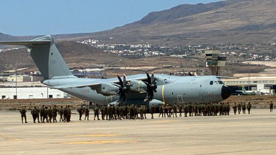 Unidades de refuerzo procedentes de Canarias para ir a Ceuta.