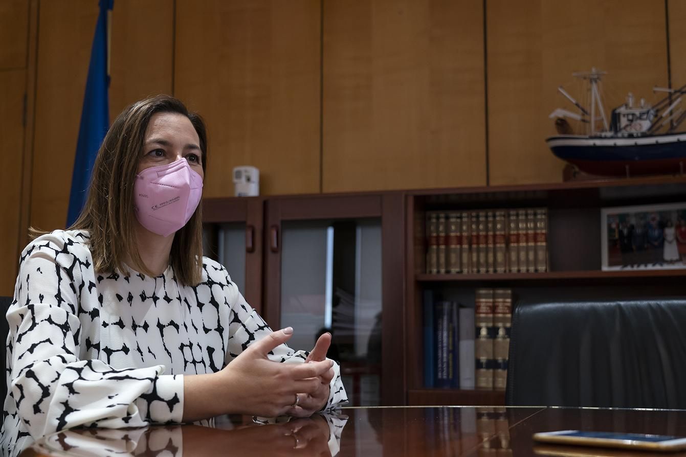 Sánchez atiende a elDiario.es en su despacho.