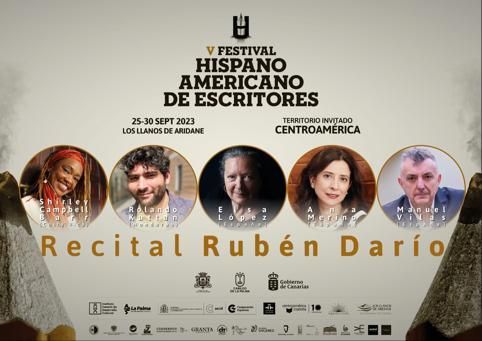 Poetas que participarán en 'Recital Rubén Darío'.