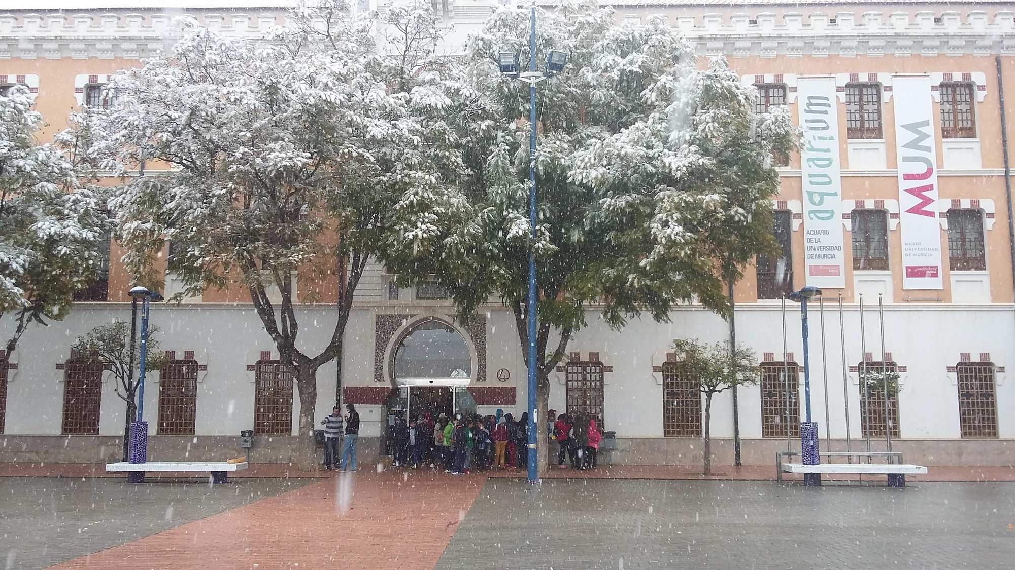 Nieva en Murcia, Cuartel de Artillería